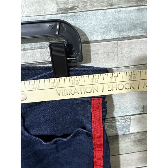 Women’s Express Denim Jeans Dark Wash Mid Rise Legging Stretch Size 12R - Picture 9 of 16